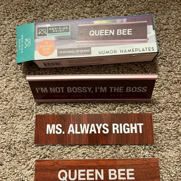 Meridian Point Humor Nameplates Set - Picture 1 of 2